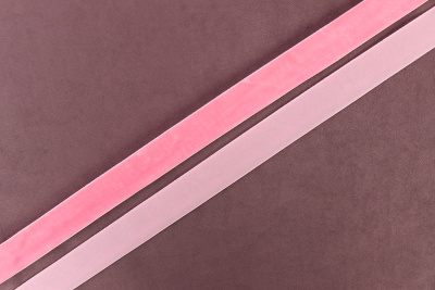 Лента бархатная 20мм Розовый 8526 - изображение