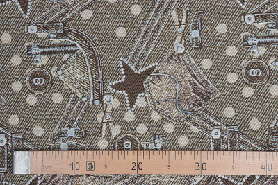 Гобелен 160 набивной Деним Бежевый - изображение