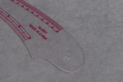 Набор лекал 6шт с копировальным роликом - изображение