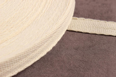 Киперная лента 15мм Суровый лен - изображение