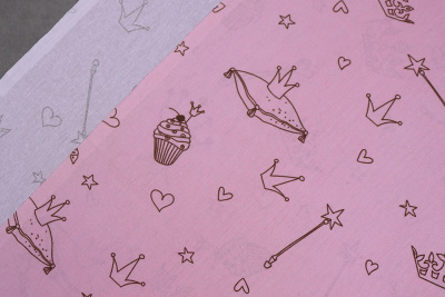 Бязь набивная 150 Ив 120 гр/м.кв. Сказка компаньон - изображение