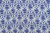 Штапель набивной 11978 Орнамент синий на белом