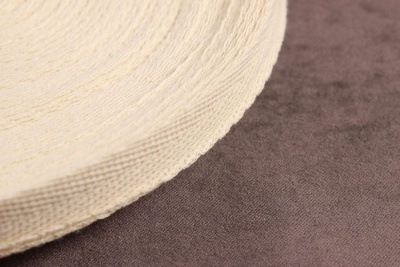 Киперная лента 15мм Суровый лен - изображение