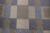 Портьера лен сине-серые квадраты
