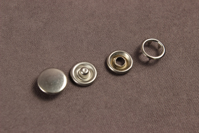 Кнопки пробивные 9,5мм рубашечные закрытые Никель - изображение