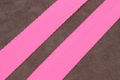 Лента ременная 25мм стропа Яр.Розовый - изображение