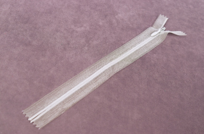 Молния потайная 20см на сетке Кремовый 103 - изображение