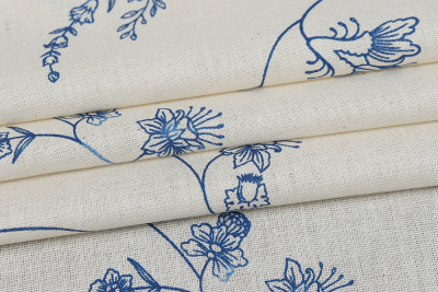 Вареный хлопок наб 220 Цветочный сад - изображение