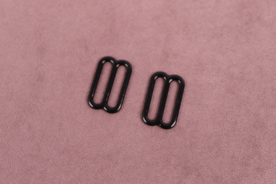 Регулятор бретелей 15мм металл Черный - изображение