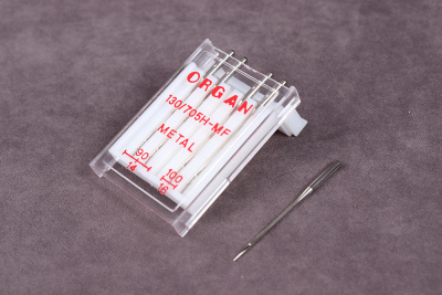 Иглы для металлической нити №90(3) 100(2) 5шт Organ  - изображение