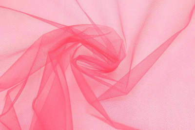 Фатин средней жесткости металлик Люминесцентно-коралловый - изображение