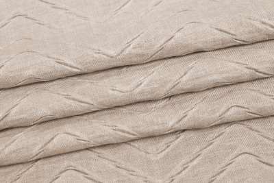 Плательный креш 17079 Зиг-заг Бежевый - изображение