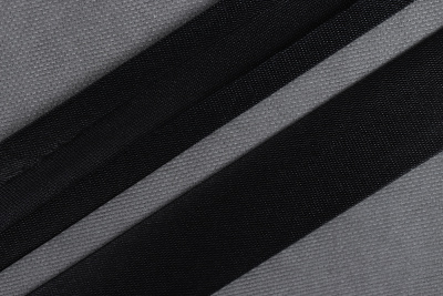 Атласная косая бейка 25мм Черный 200 - изображение