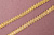 Тесьма 20мм металлизированная с пайеткой Волна Золото(81107.20.39) - Сибтекстиль(1)