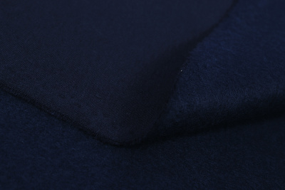 Полотно футерованное Penye 3-нитка 330гр/м.кв.начес Т.синий - изображение