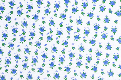 Бязь набивная 262 Ив 120 гр/м.кв. Цветочки - изображение