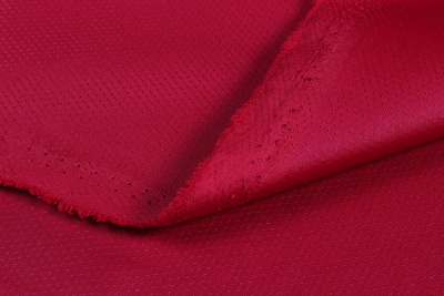 Ткань плащевая жаккард понж 75гр/м.кв.Красный - изображение