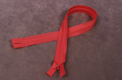 Молния потайная 50см нейлон Красный 159 - изображение