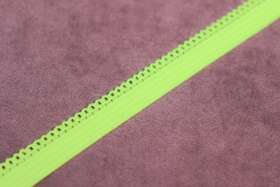Резинка бельевая 10мм Зелено-желтый неон - изображение