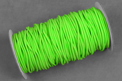 Резинка шляпная 3мм Яр.Зеленый 229 - изображение