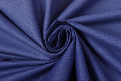 Сатин набивной 220 Радуга Бежево-синий - изображение