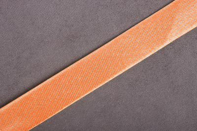 Атласная косая бейка 15мм Персиковый 53 - изображение