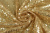 Пайетки на сетке Т.золото
