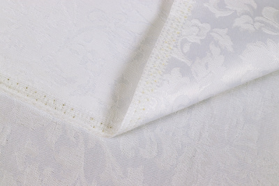 Столовая ткань Журавинка жаккард Белый 1472(2675)/010101 - изображение