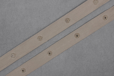 Кнопки пришивные потайные на ленте 20мм Бежевый - изображение