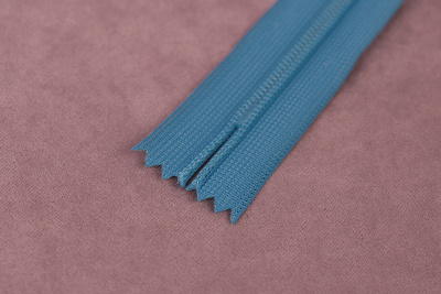 Молния потайная 50см нейлон KBB Морская волна 210 - изображение