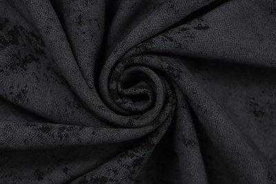 Футер 3-нитка петля "варенка" Черный/серый - изображение