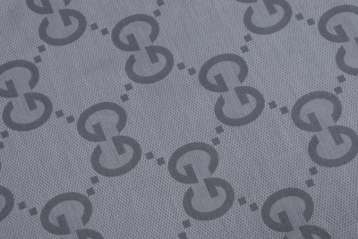 Сатин набивной 120гр/м.кв.Гуччи Серый - изображение