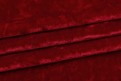 Велюр лёд Бордовый - изображение
