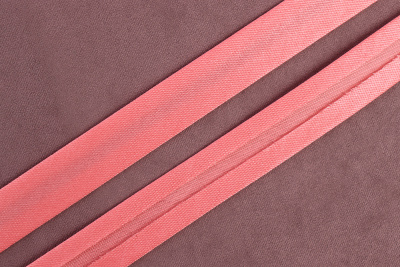 Атласная косая бейка 15мм Св.розовый 6057 - изображение