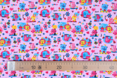 Фланель детская 90см Африка на розовом - изображение