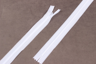 Молния потайная 50см нейлон Белый F101 - изображение