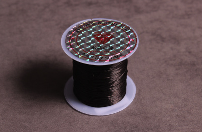 Нить силиконовая эластичная 0.8мм Белый 34м - изображение