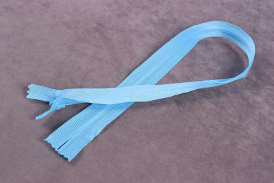 Молния потайная 50см нейлон Голубой - изображение