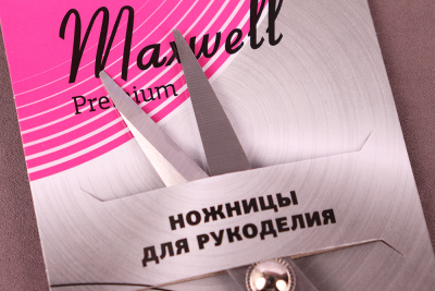 Ножницы Maxwell premium для рукоделия 135мм Розовый/Никель - изображение