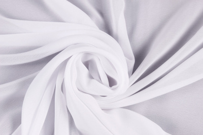 Шифон пич 60 гр/м.кв. Белый - изображение