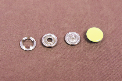 Кнопки пробивные 9,5мм рубашечные закрытые Желтый - изображение