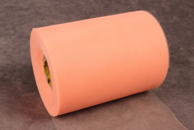 Лента 150мм фатиновая Персик - изображение