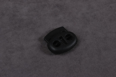 Фиксатор  двойной 20мм плоский Черный - изображение