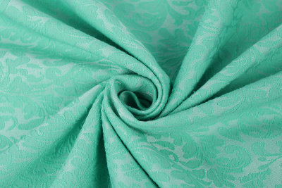Хлопок жаккард 13081 Мятный - изображение
