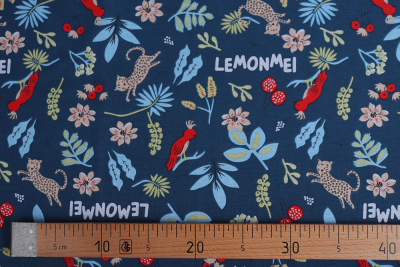 Поплин набивной 150 Lemonmel - изображение