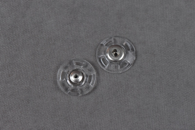 Набор кнопок пришивных потайных 21мм Прозрачный 5шт - изображение