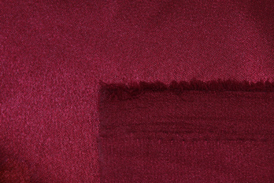 Креп-сатин однотонный Свекольный - изображение