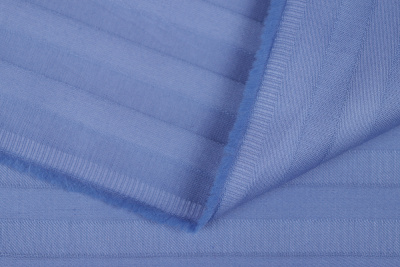 Страйп-сатин 140гр/м.кв.240 Мелкая полоска Голубой 1*1 - изображение