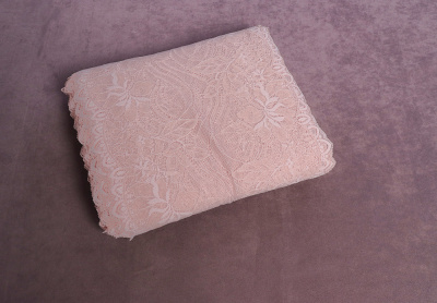 Кружево 230мм эластичное Серебристый пион - изображение