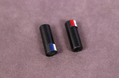 Концевик  16мм Металл Черный/Красный/Синий/Белый - изображение